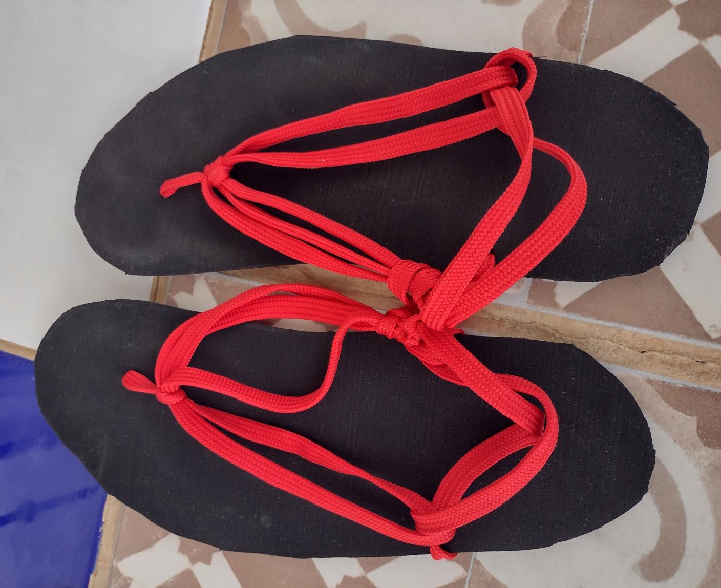 Make your own DIY Barefoot Triathlon Race Recovery Sandals